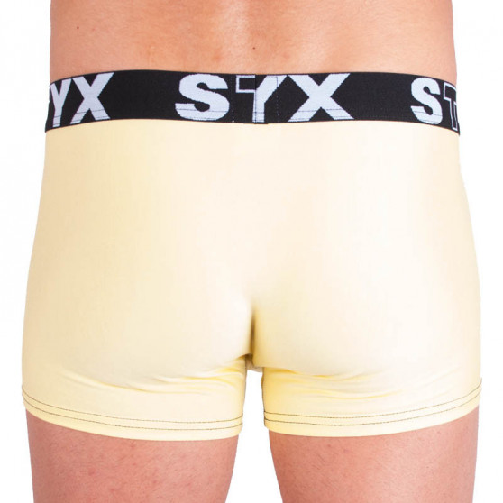Pánské boxerky Styx sportovní guma světle žluté (G5)