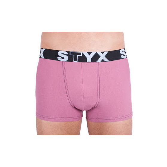 Pánské boxerky Styx sportovní guma růžové (G9)