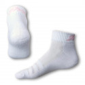 Ponožky Styx fit bílé s růžovým nápisem (H232)