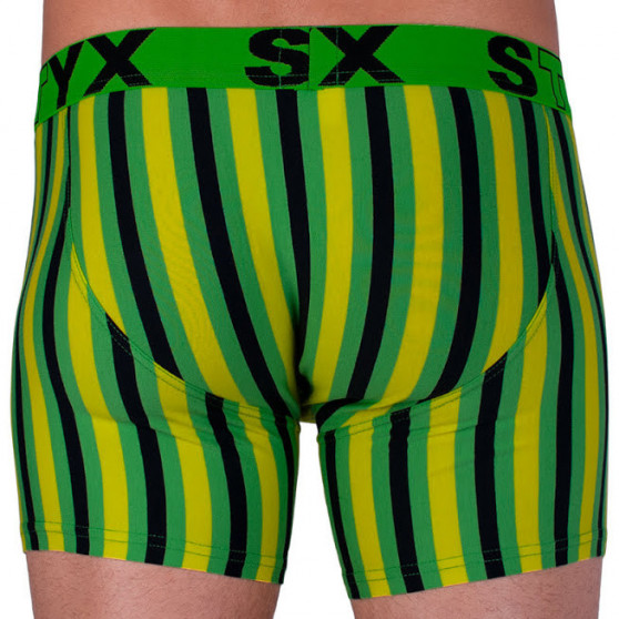 Pánské boxerky Styx long sportovní guma vícebarevné (U865)