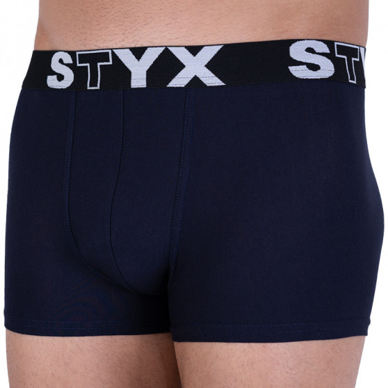 Pánské boxerky Styx sportovní guma tmavě modré (G963)