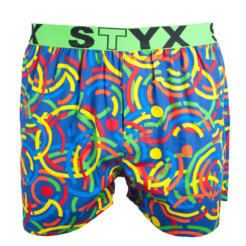 Levně Pánské trenky Styx art sportovní guma barevné (B659) S