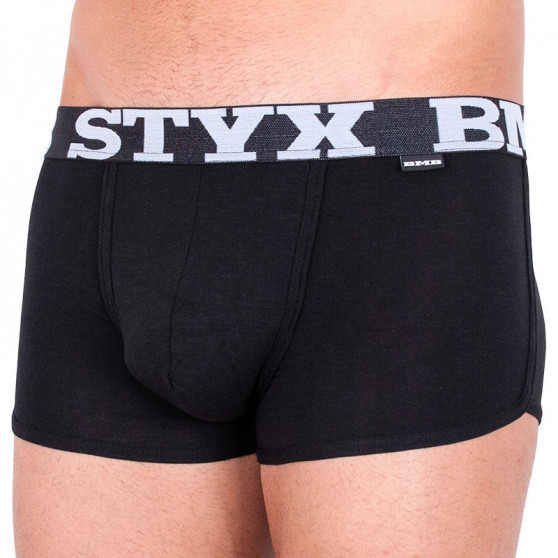 Pánské boxerky Styx  bambusové sportovní guma černé (V960)