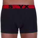 Pánské boxerky Styx sportovní guma černé (G964)