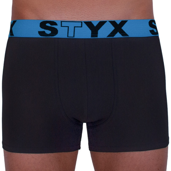 Pánské boxerky Styx sportovní guma černé (G966)