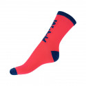 Ponožky Styx crazy růžové s modrým nápisem (H300) 