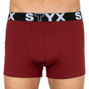 Pánské boxerky Styx sportovní guma nadrozměr vínové (R1060)