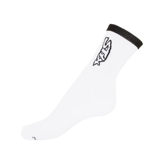 Ponožky Styx classic bílé s černým nápisem (H261)