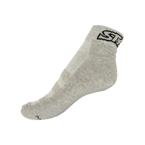 Ponožky Styx fit šedé s černým nápisem (H273) 