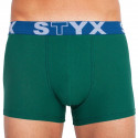 Pánské boxerky Styx sportovní guma tmavě zelené (G1066)