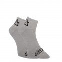 Ponožky Styx kotníkové šedé s černým logem (HK1062) 