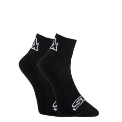 Ponožky Styx kotníkové černé s bílým logem (HK960) 
