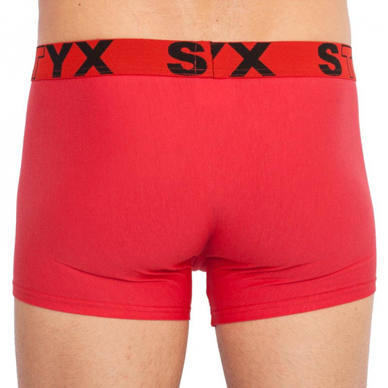 Pánské boxerky Styx sportovní guma nadrozměr červené (R1064)