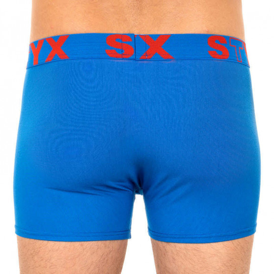 Pánské boxerky Styx sportovní guma nadrozměr modré (R967)