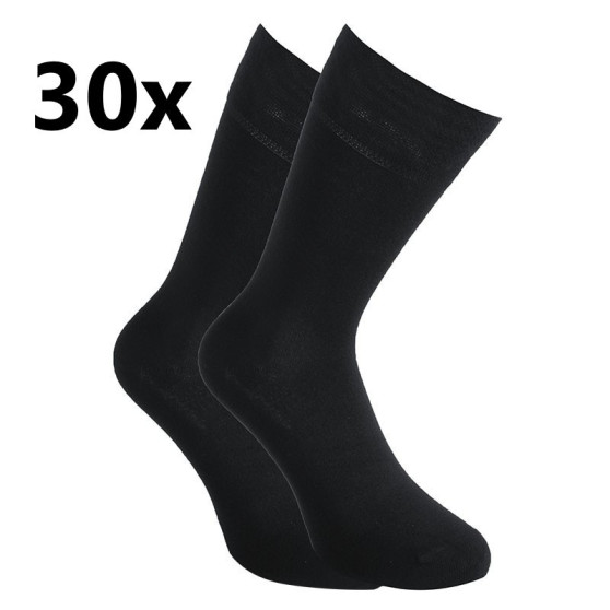 30PACK ponožky Styx vysoké bambusové černé (30HB960) 