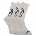 3PACK ponožky Styx vysoké šedé (HV10626262)