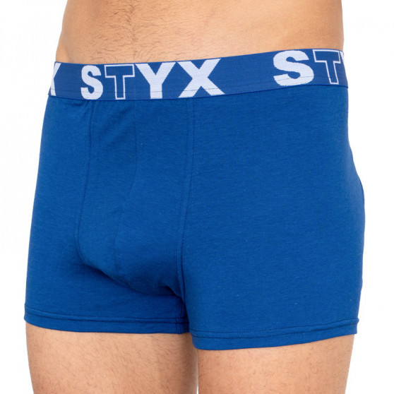 3PACK pánské boxerky Styx sportovní guma nadrozměr modré (R9676869)