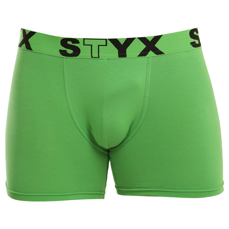 Levně Pánské boxerky Styx long sportovní guma zelené (U1069) XXL
