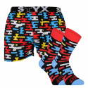 Pánské trenky art sportovní guma a ponožky Styx flat (BH1154)