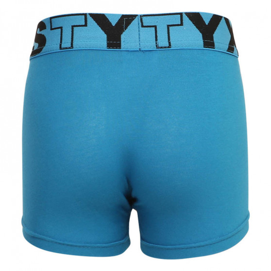 Dětské boxerky Styx sportovní guma světle modré (GJ969)