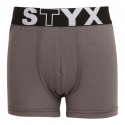 Dětské boxerky Styx sportovní guma tmavě šedé (GJ1063)