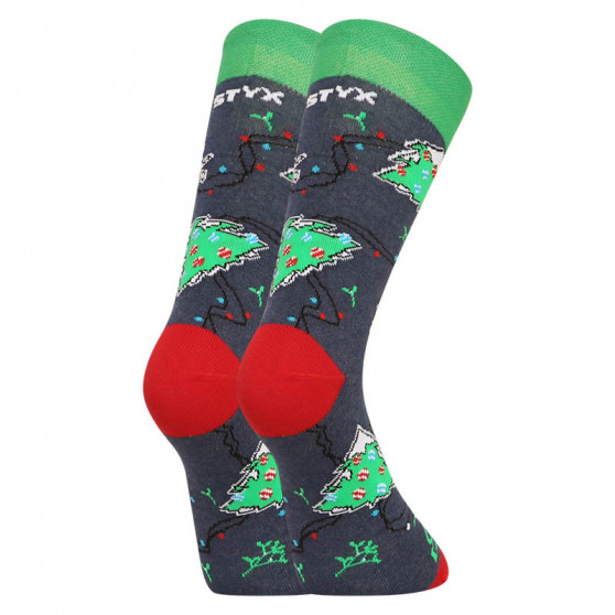 Veselé ponožky Styx vysoké vánoce (H1450)