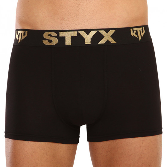 3PACK pánské boxerky Styx / KTV sportovní guma černé (GTCGTZKGTCL960)