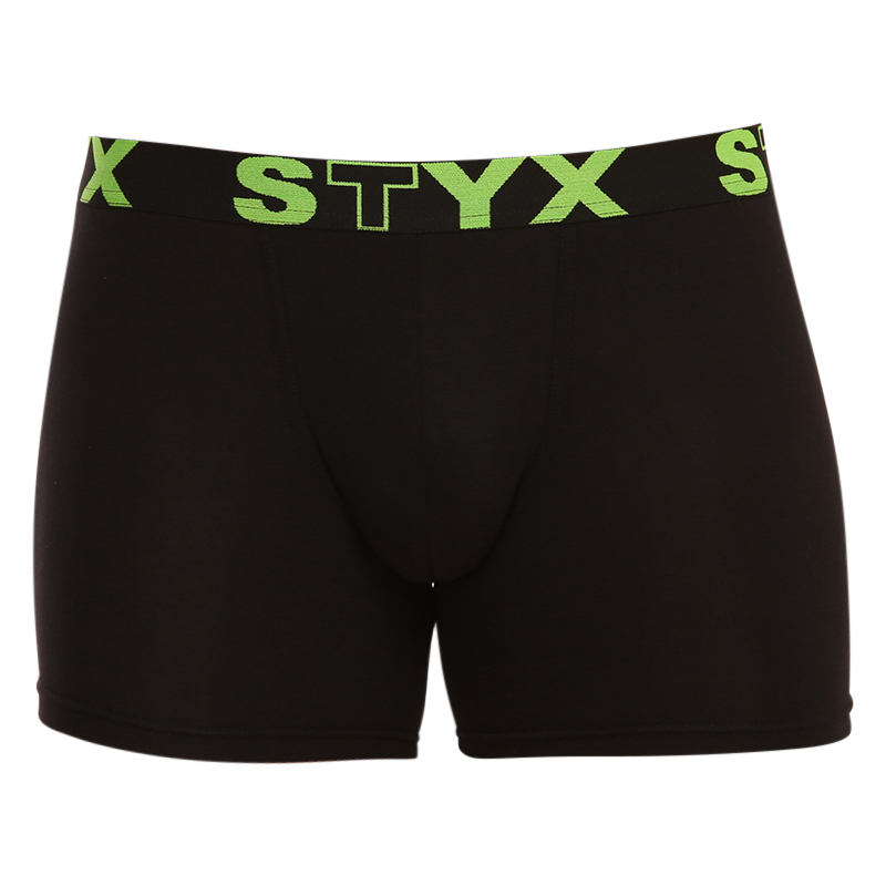 Levně Pánské boxerky Styx long sportovní guma černé (U962) XL
