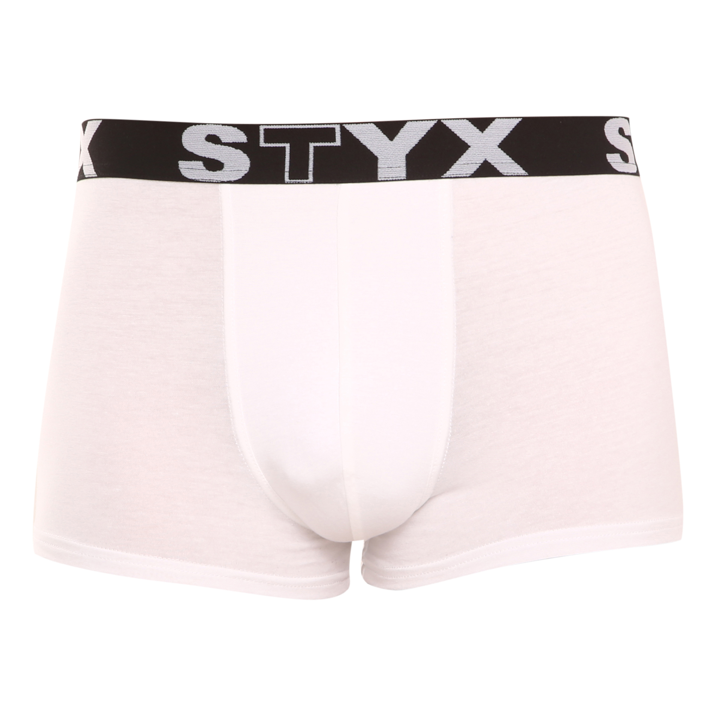 Levně Pánské boxerky Styx sportovní guma bílé (G1061) XL