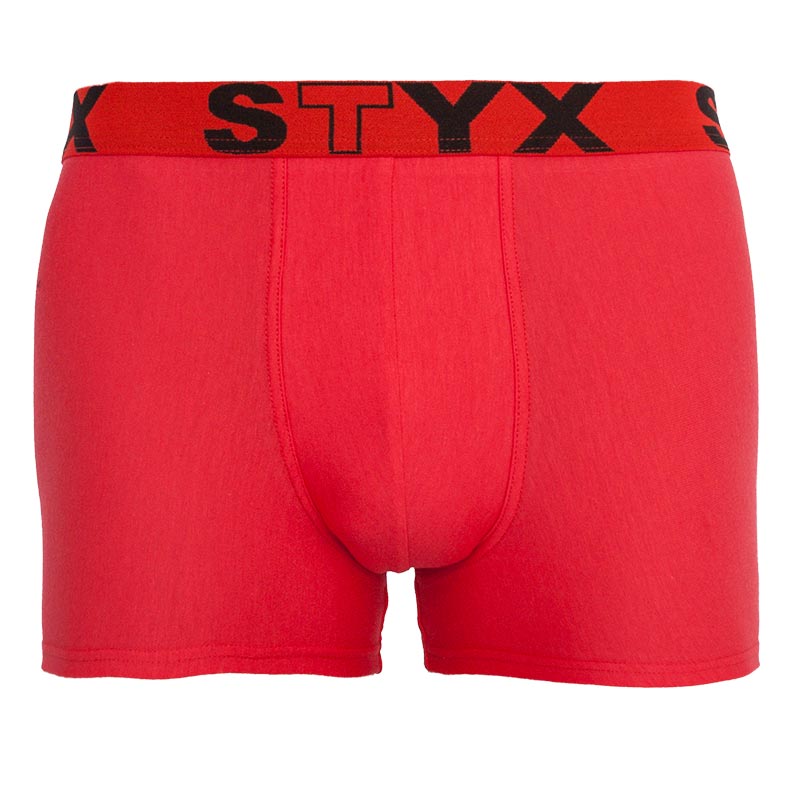 Levně Pánské boxerky Styx sportovní guma červené (G1064) M