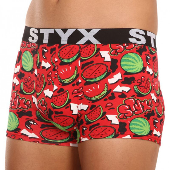 Pánské boxerky Styx art sportovní guma nadrozměr melouny (R1459)