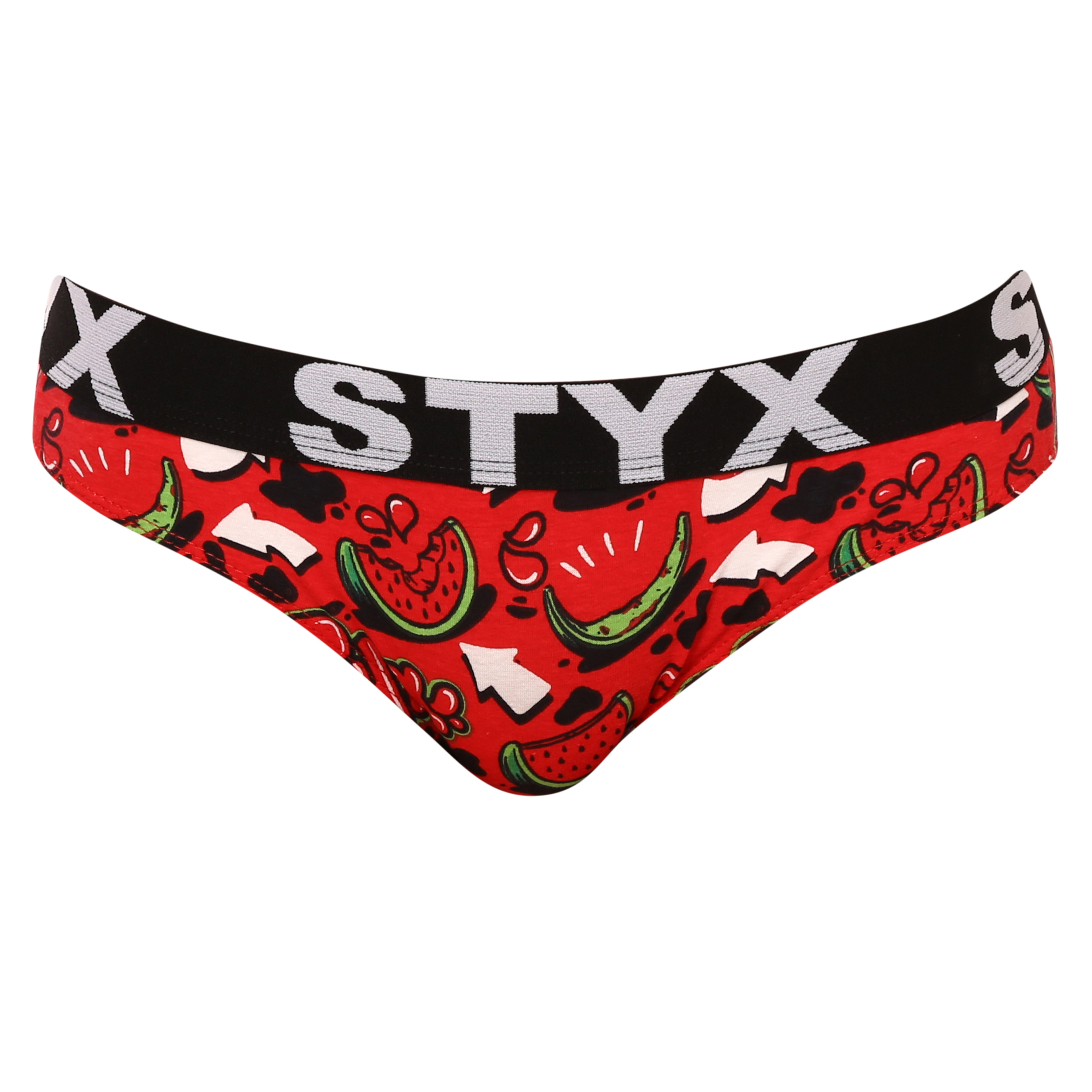 Levně Dámské kalhotky Styx art sportovní guma melouny (IK1459) S
