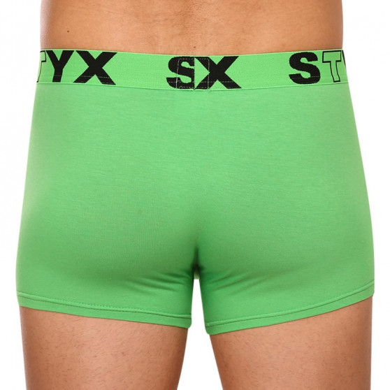 Pánské boxerky Styx sportovní guma zelené (G1069)