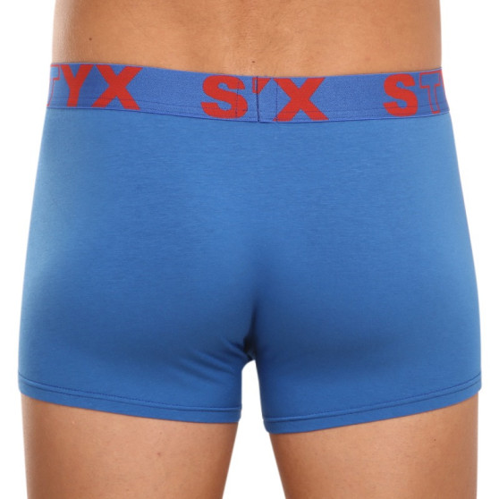 3PACK pánské boxerky Styx sportovní guma modré (3G96789)