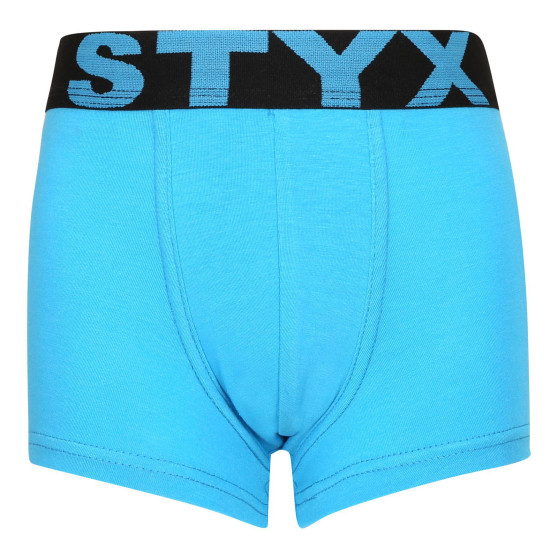 Dětské boxerky Styx sportovní guma světle modré (GJ1169)