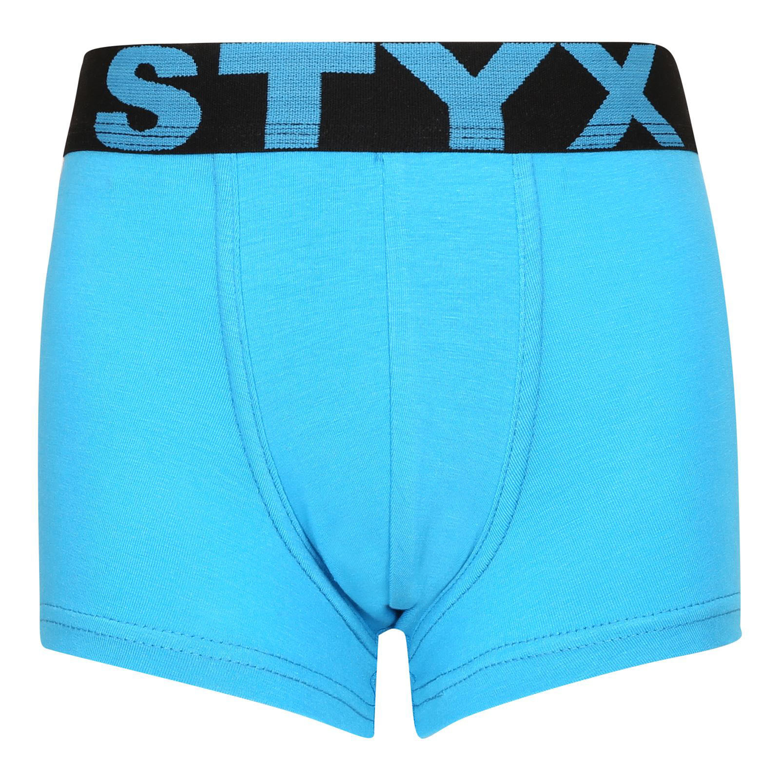 Levně Dětské boxerky Styx sportovní guma světle modré (GJ1169) 4-5 let