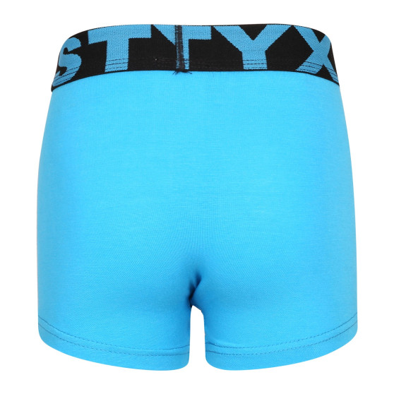 Dětské boxerky Styx sportovní guma světle modré (GJ1169)
