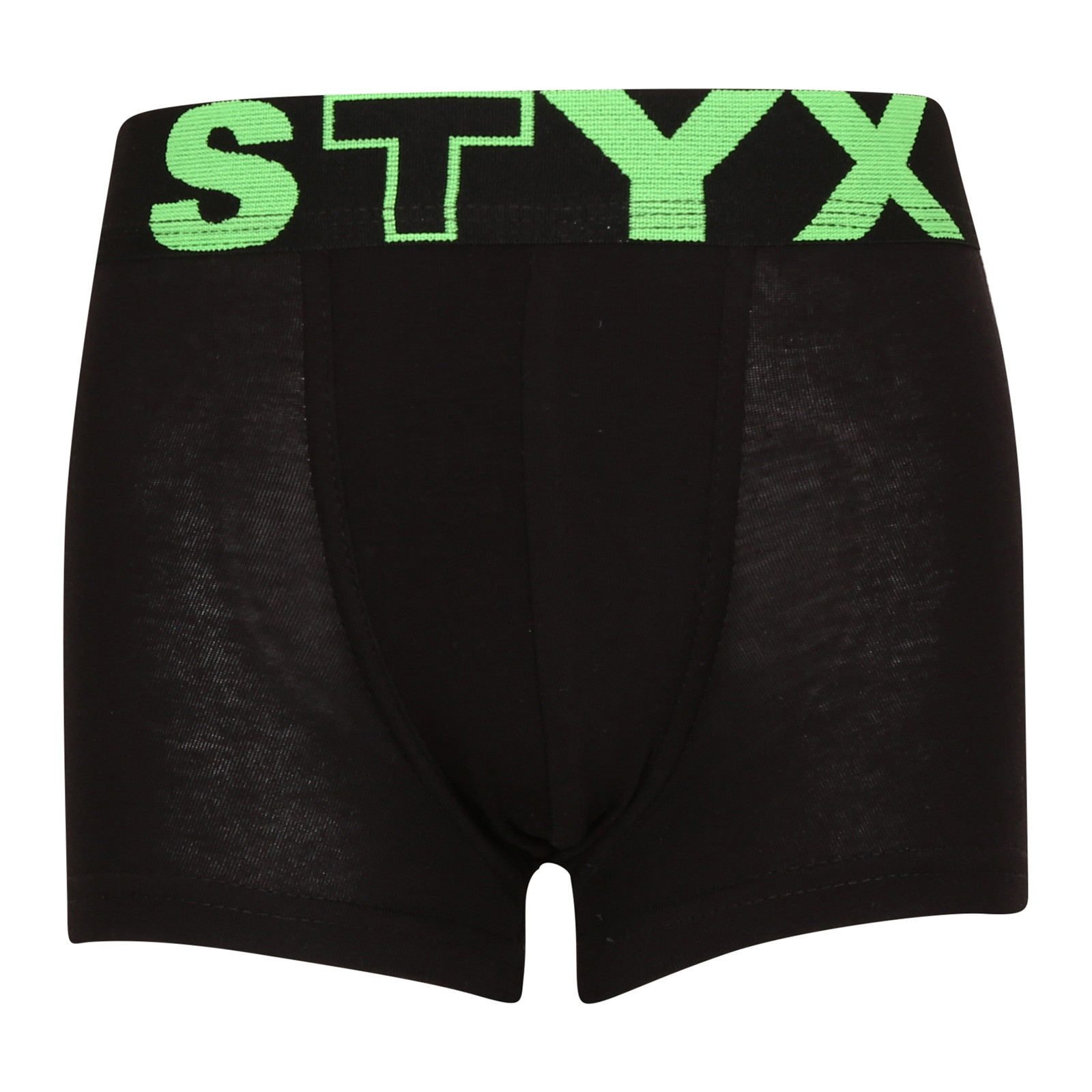 Levně Dětské boxerky Styx sportovní guma černé (GJ962) 4-5 let