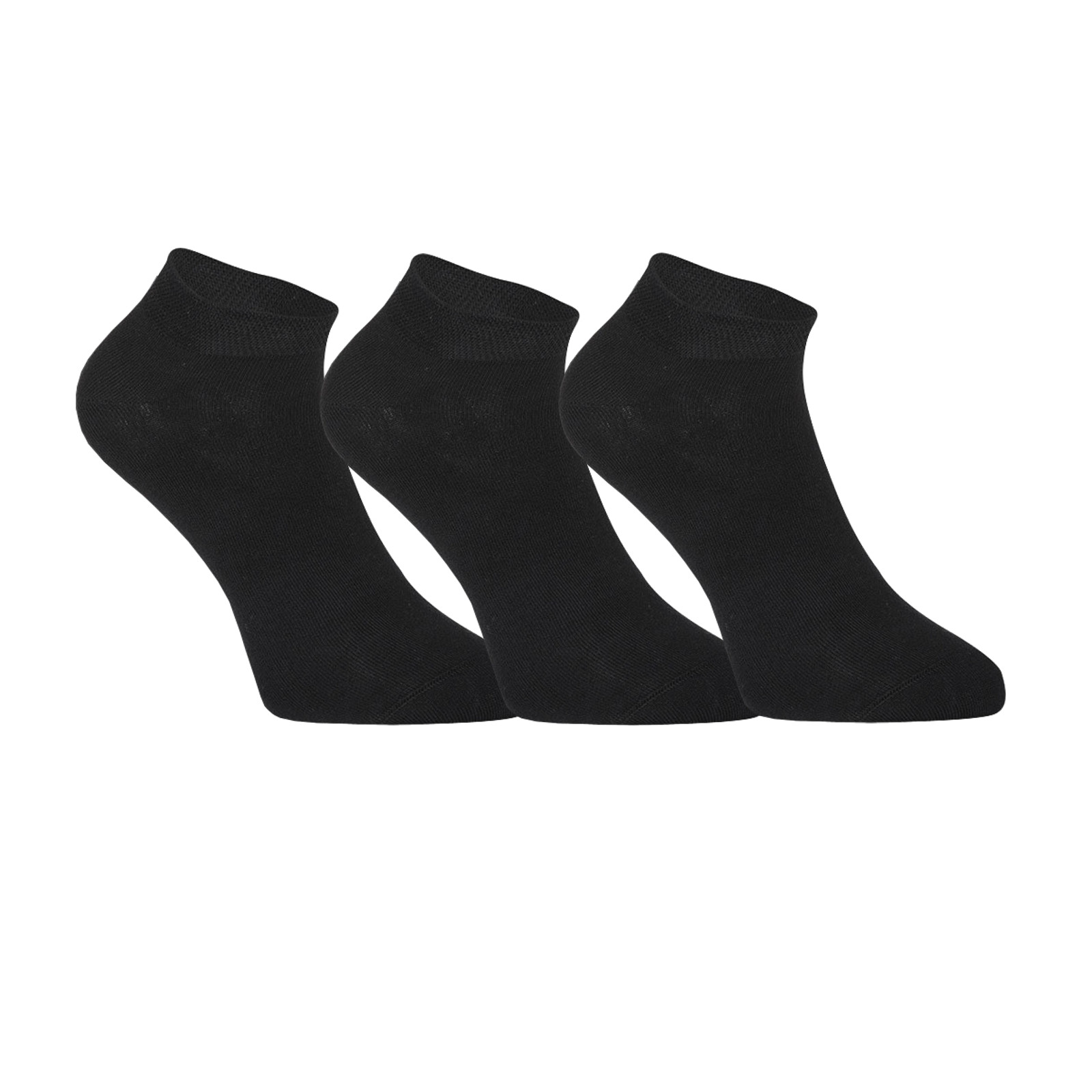 3PACK ponožky Styx nízké bambusové černé (3HBN960)  XL