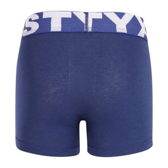 Dětské boxerky Styx sportovní guma tmavě modré (GJ968)