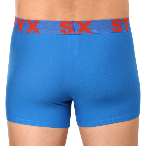 Pánské boxerky Styx sportovní guma nadrozměr modré (R1167)