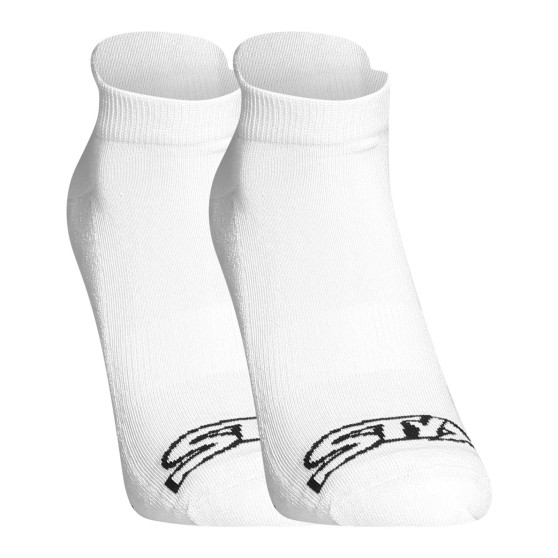 Ponožky Styx nízké bílé s černým logem (HN1061) 