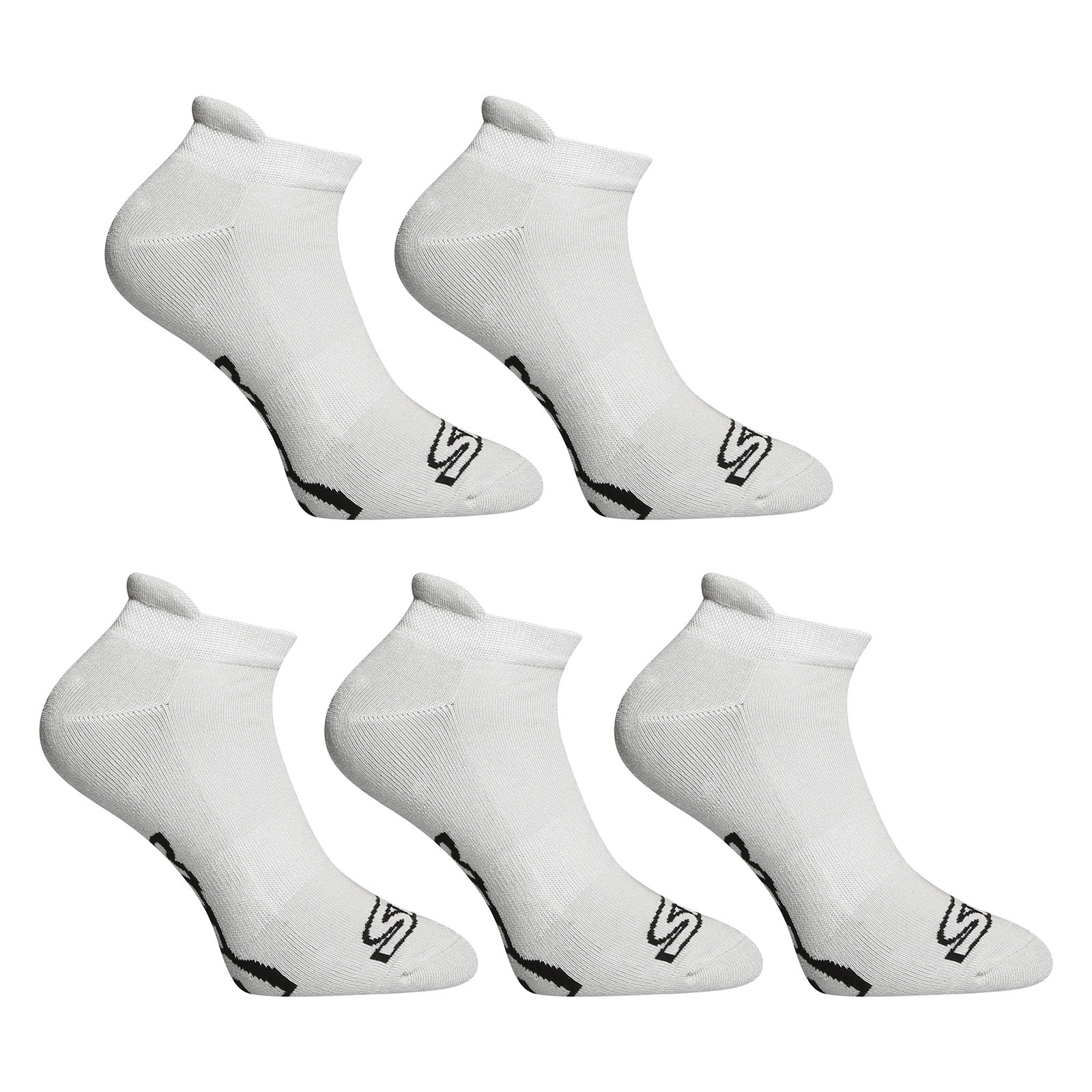 Levně 5PACK ponožky Styx nízké šedé (5HN1062) XL