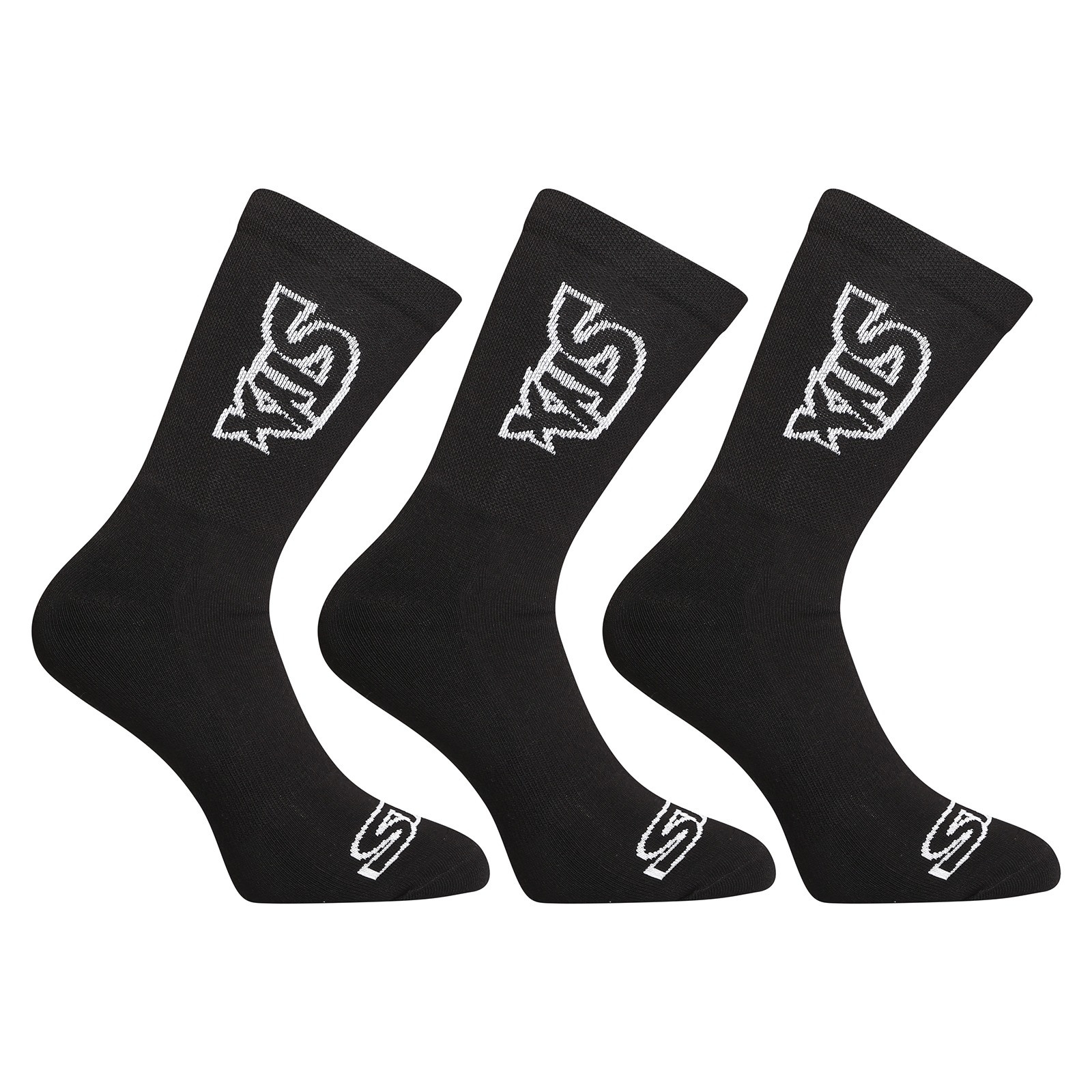 Levně 3PACK ponožky Styx vysoké černé (3HV960) S