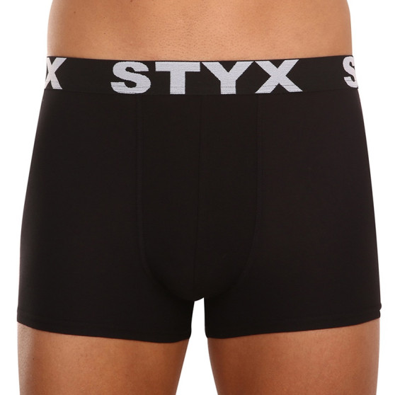7PACK pánské boxerky Styx sportovní guma černé (7G960)