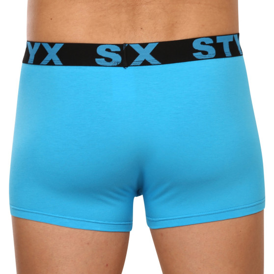 3PACK pánské boxerky Styx sportovní guma světle modré (3G1169)