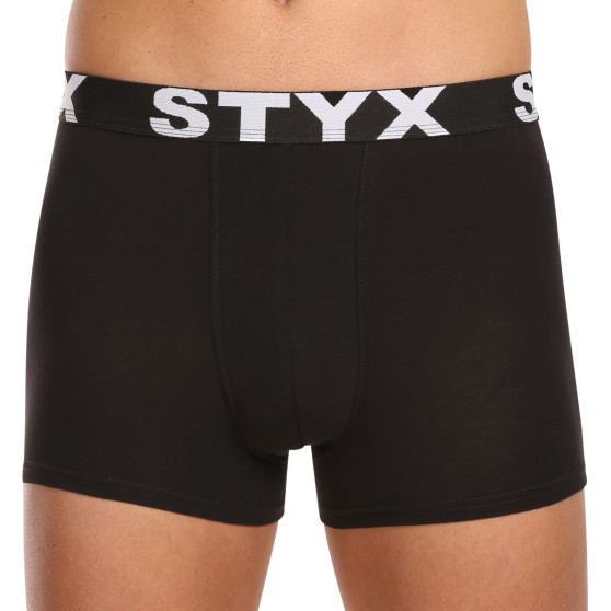 5PACK pánské boxerky Styx sportovní guma černé (5G9602)