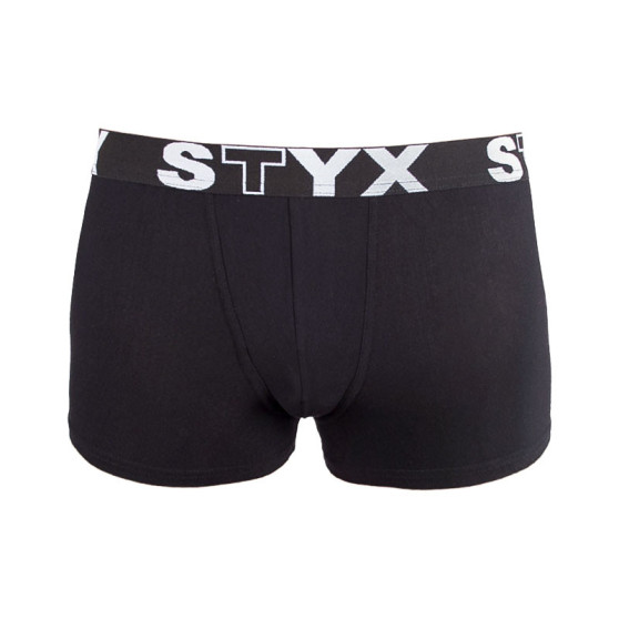 3PACK Dětské boxerky Styx sportovní guma černé (3GJ960)