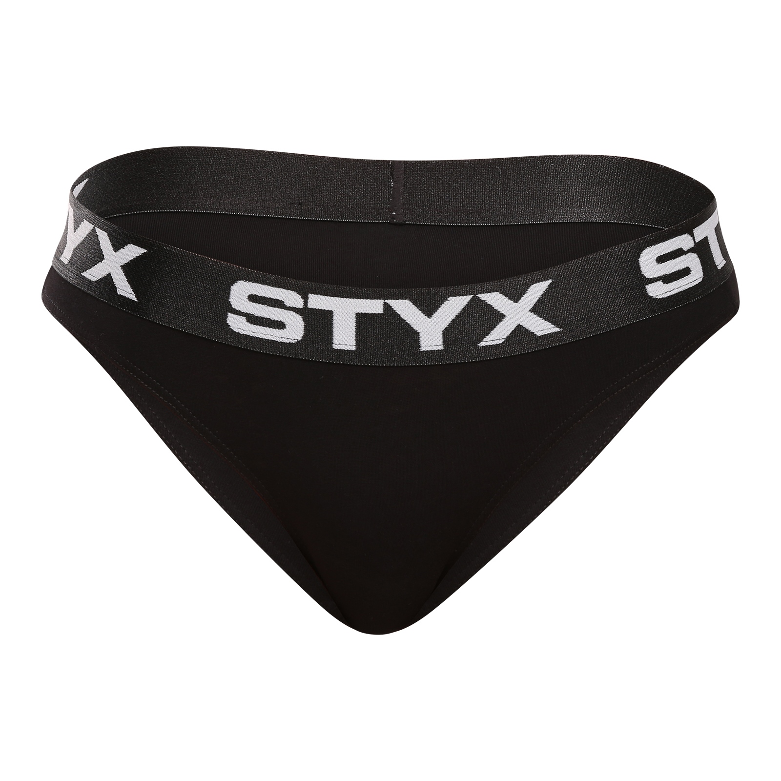 Levně Dámské kalhotky Styx sportovní guma černé (IK960) L
