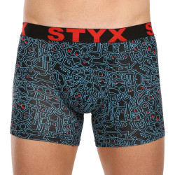 Pánské boxerky Styx long art sportovní guma doodle (U1256/2)